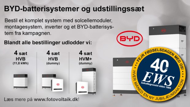 BYD-batterisystemer og udstillingssæt – kampagne med præmier