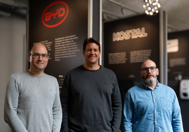The newly formed sales leadership team: Stefan Ebert, Holger Traber, and Alexander Schulz