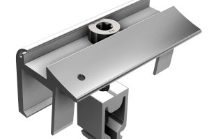 End clamp with grounding