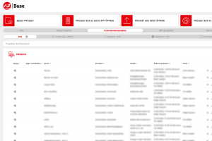 3. Projekt wie gewohnt in K2 Base planen