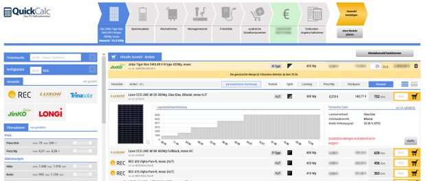 QuickCalc – nur noch mit verfügbaren Komponenten rechnen