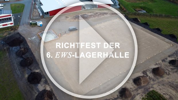 Video: Richtfest der sechsten Lagerhalle