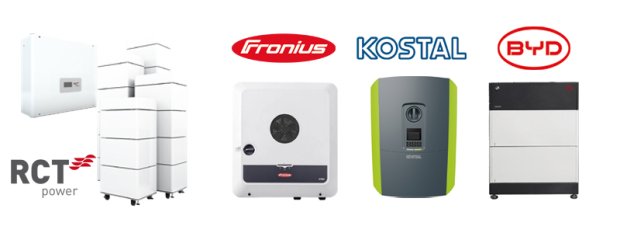 RCT, Fronius, KOSTAL, BYD