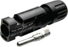 MC4 connector socket, 4-6mm² PV-KST4/6II-UR, Ø 5,9-8,8mm