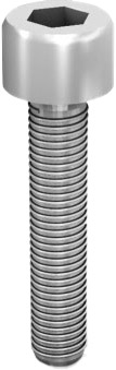K2 Cylinder head screw M8x25 with bottom serration