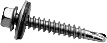 K2 Self-drilling hexagonal sheet metal screw with sealing washer 6x25