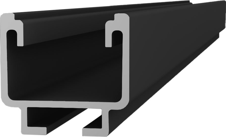 K2 SolidRail Light, 4.40 m Black