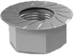 K2 Flange nuts self-locking with locking teeth M8