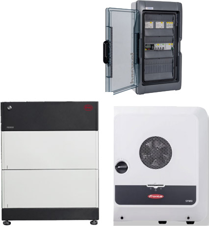 Fronius Symo Gen24 10.0 Plus with backup power + BYD 5.1 (HVS)