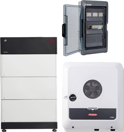 Fronius Symo Gen24 10.0 Plus with backup power + BYD 7.7 (HVS)