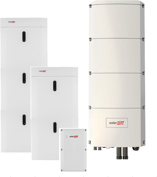 SolarEdge SE5K Home Hub + SolarEdge Home Battery 24,25 kWh with emergency power