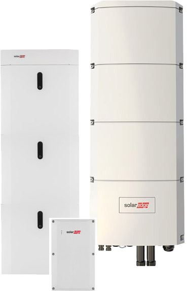 SolarEdge SE8K Home Hub + SolarEdge Home Battery 14,55 kWh with emergency power