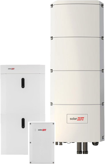 SolarEdge SE10K Home Hub + SolarEdge Home Battery 9,7 kWh with emergency power