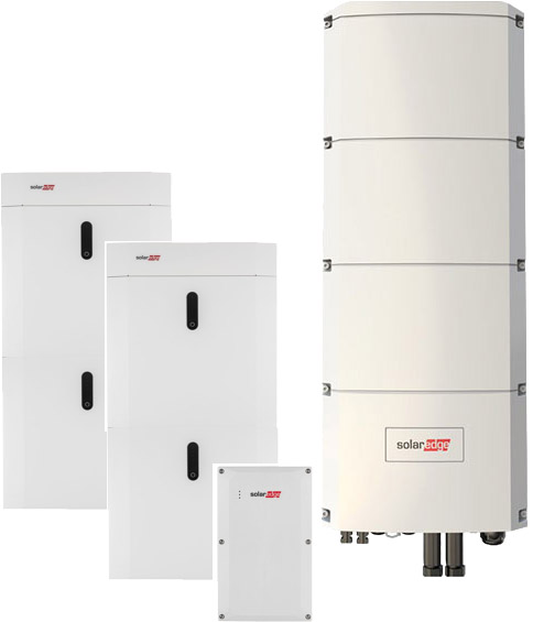SolarEdge SE10K Home Hub + SolarEdge Home Battery 19,4 kWh with emergency power