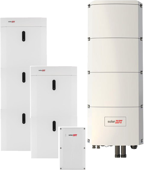 SolarEdge SE10K Home Hub + SolarEdge Home Battery 24,25 kWh with emergency power