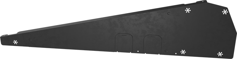 ENSTALL Flatfix Fusion windbreaker højre sort (basis-skinne 940mm)