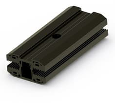 K2 Laminate middle clamp 5.0 black, L:100mm