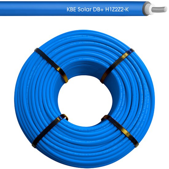 KBE Solar DB+ Kabel, H1Z2Z2-K, 6mm², 100m, blue