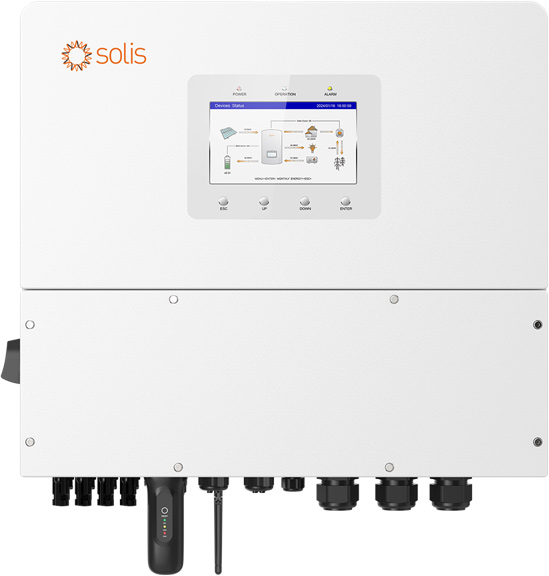 Solis S6 12kW 3Ph Hybrid Inverter, 4 MPPT, DC, for HV Batteries, inkl. Smart Meter