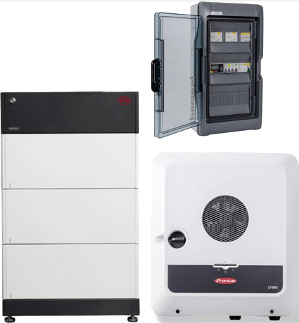 Fronius Symo Gen24 12.0 Plus with backup power + BYD 7.7 (HVS)