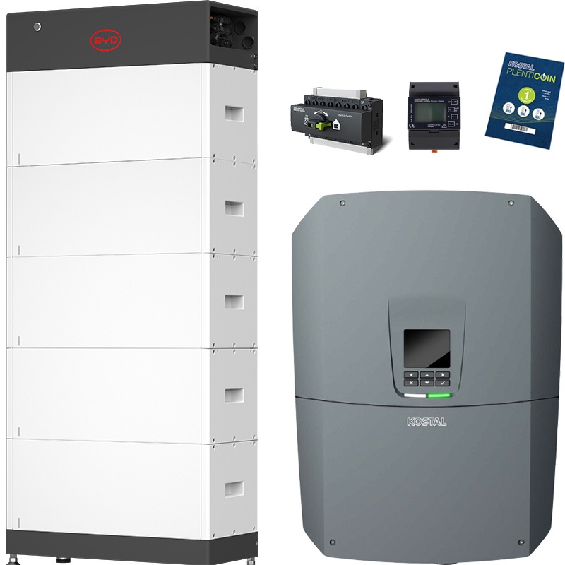 KOSTAL PLENTICORE S G3 7,0 kW + BYD 12,8 kWh (HVS+) with emergency power