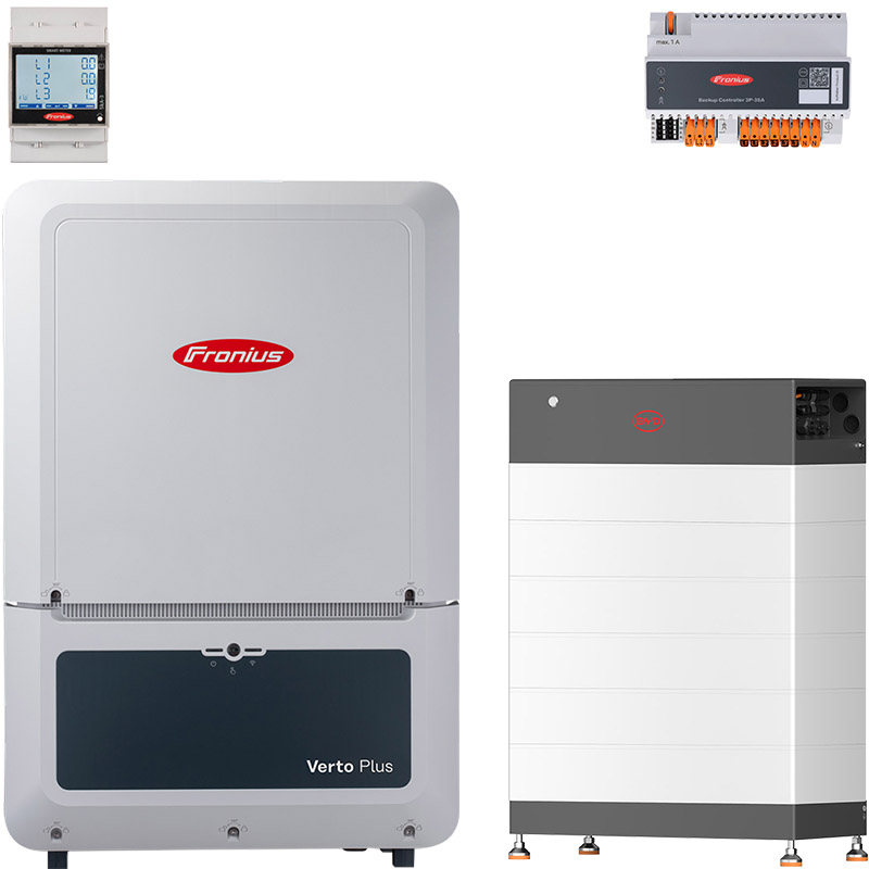 Fronius Verto Plus 17.5 + BYD 17.8 (HVB) with emergency power