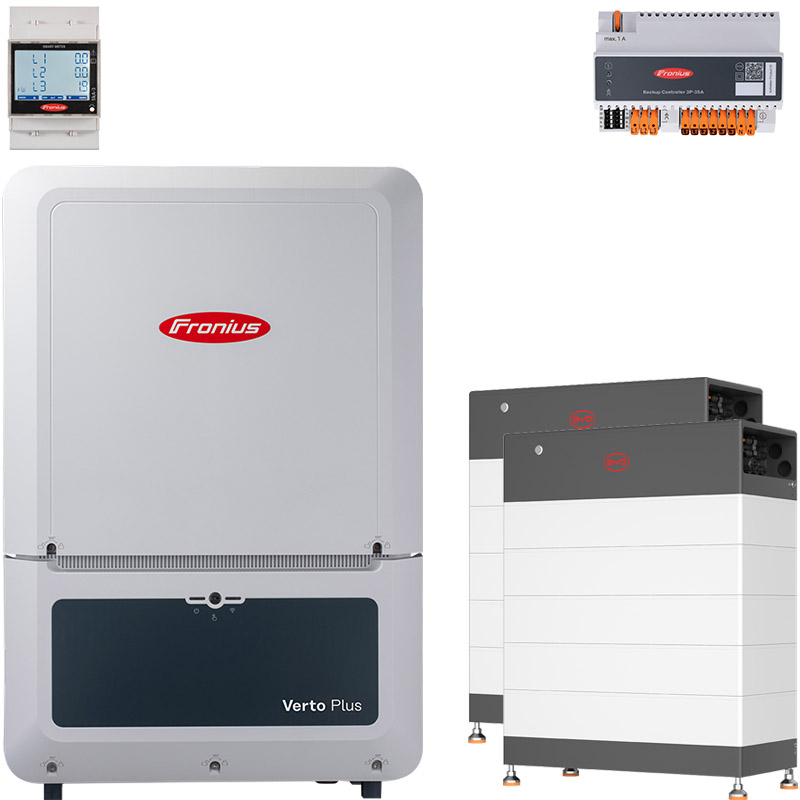 Fronius Verto Plus 17.5 + BYD 29.6 (HVB) twin tower with emergency power