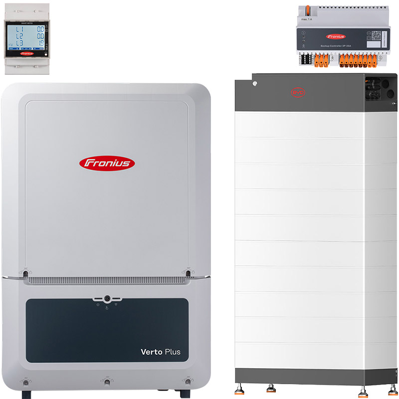 Fronius Verto Plus 20.0 + BYD 29.6 (HVB) with emergency power