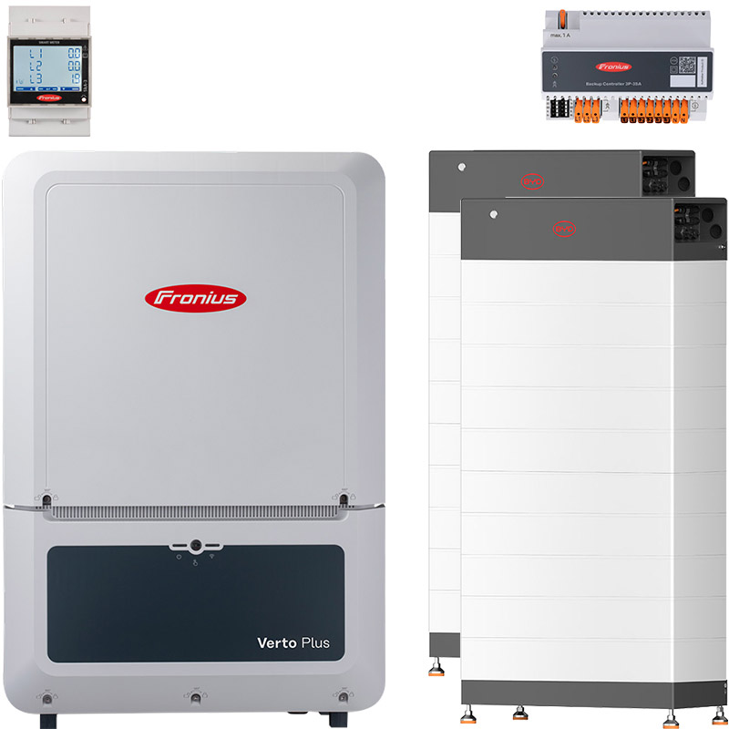 Fronius Verto Plus 20.0 + BYD 59.2 (HVB) twin tower with emergency power