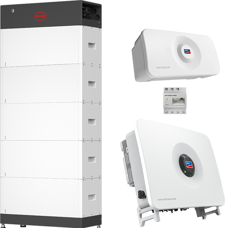 SMA Sunny Tripower Hybrid X 20 + BYD 12,8 kWh (HVS+) with emergency power