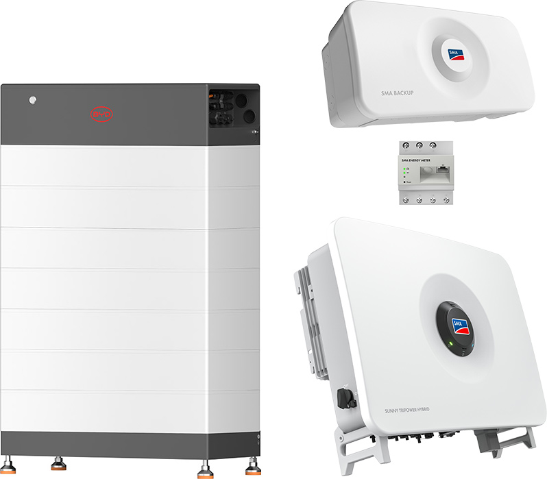 SMA Sunny Tripower Hybrid X 30 + BYD 20,8 kWh (HVB) with emergency power