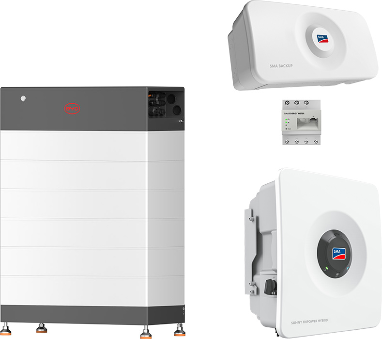 SMA Sunny Tripower Hybrid X 10 + BYD 17,8 kWh (HVB) with emergency power