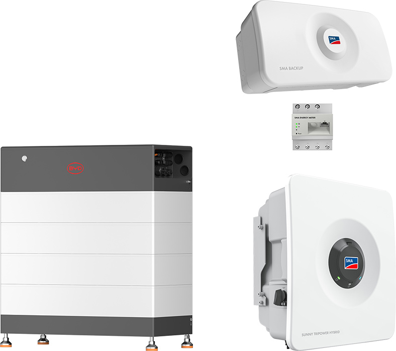 SMA Sunny Tripower Hybrid X 12 + BYD 11,9 kWh (HVB) with emergency power