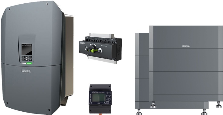KOSTAL PLENTICORE M G3 8.5 + HELIVOR 12.8 twin tower with emergency power