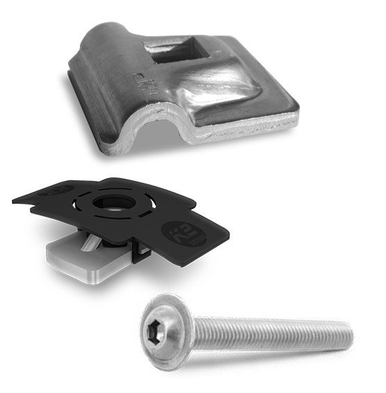 Lightning protection clamp Alu 8mm