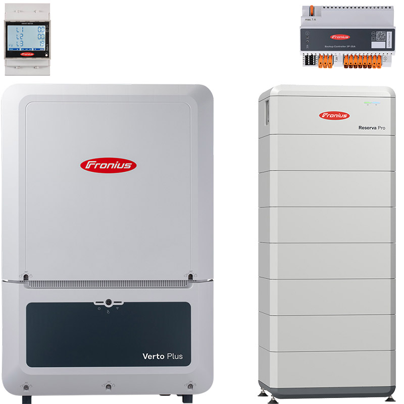 Fronius Verto 17,5 Plus + Reserva Pro 28.0 with backup power