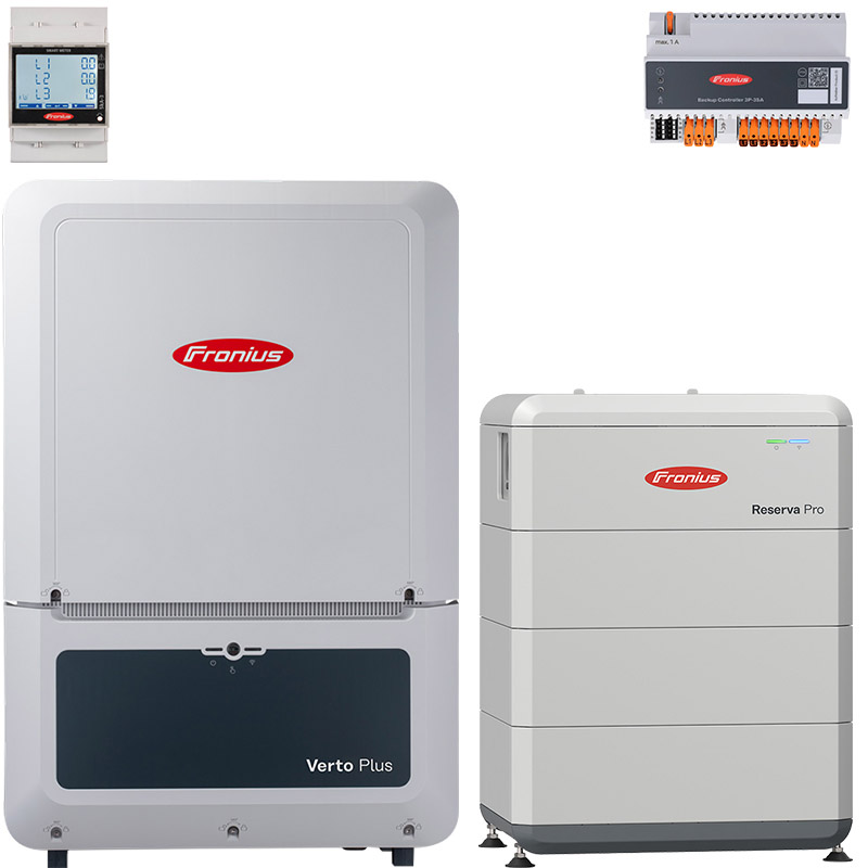 Fronius Verto 20 Plus + Reserva Pro 12.0 with backup power