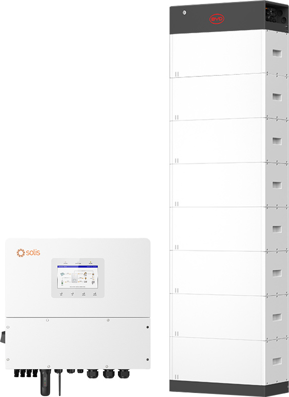 Solis S6 HYBRID 12.0 + BYD 22.1 (HVM+) with emergency power
