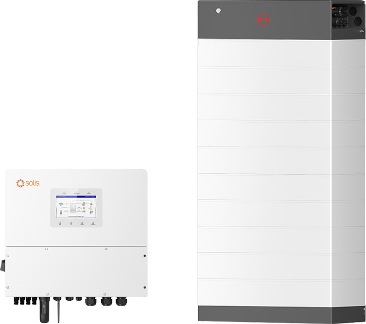 Solis S6 HYBRID 20.0 + BYD 29.6 (HVB) with emergency power