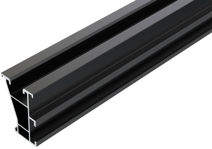 AEROCOMPACT Montageschiene schwarz 3550mm X50B