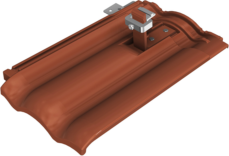 SL Rack Delta-Plate for Erlus Forma, brick red RAL 8004
