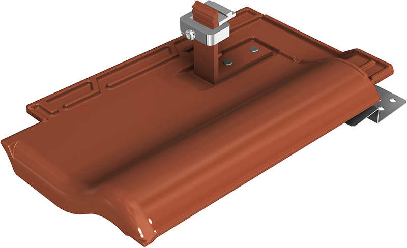 SL Rack Delta-Plate for Creaton MZ3, brick red RAL 8004