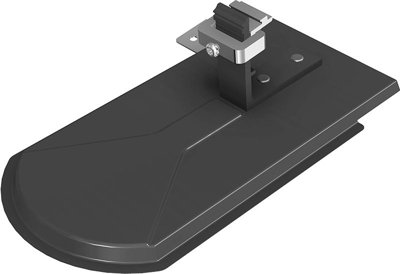 SL Rack Delta-Plate for Beavertail, anthracite RAL 7016