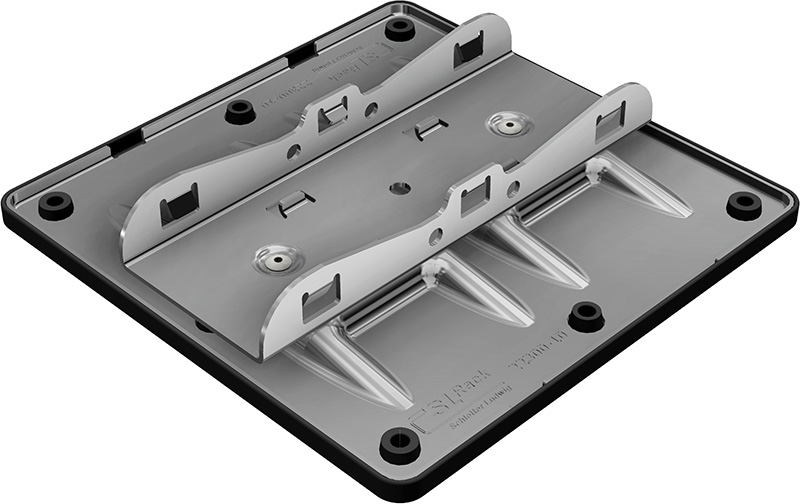 SL Rack Fast Flat - Base Plate EPDM - 200 mm x 200 mm
