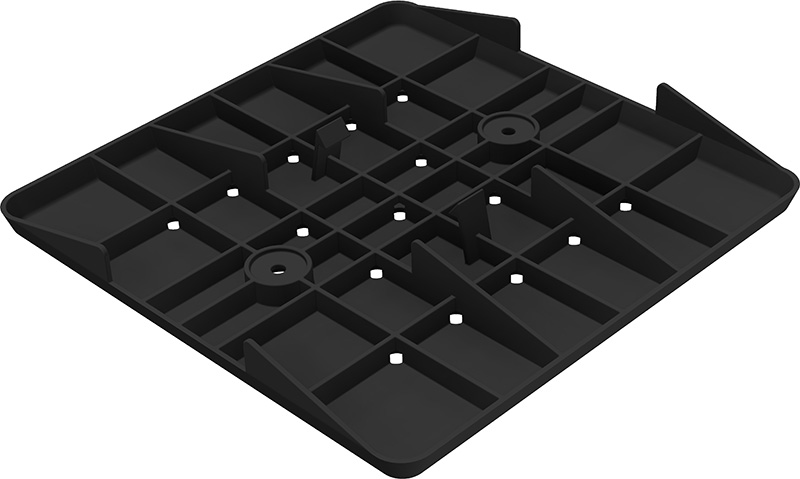 SL Rack Fast Flat - Base Plate HDPE light - 200 mm x 200 mm
