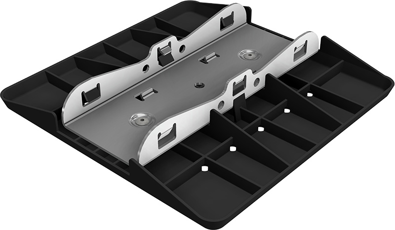 SL Rack Fast Flat - Base Plate HDPE - 200 mm x 200 mm