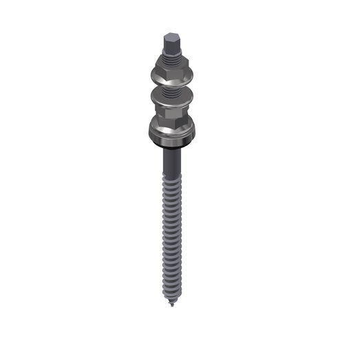 SL Rack Solar fastener with external hex head and pressure washer M12x200
