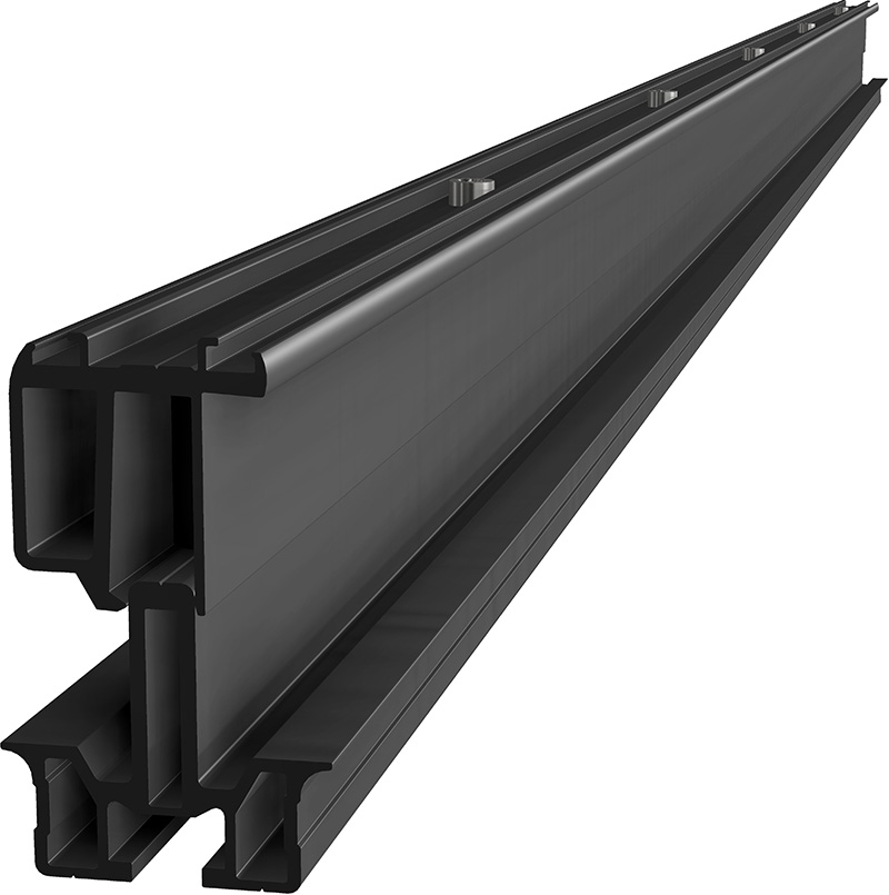 SL Rack Facade System Bottom - 1790 mm, black anodized