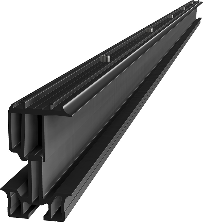 SL Rack Facadesystem topstykke – 1790 mm sort anodiseret
