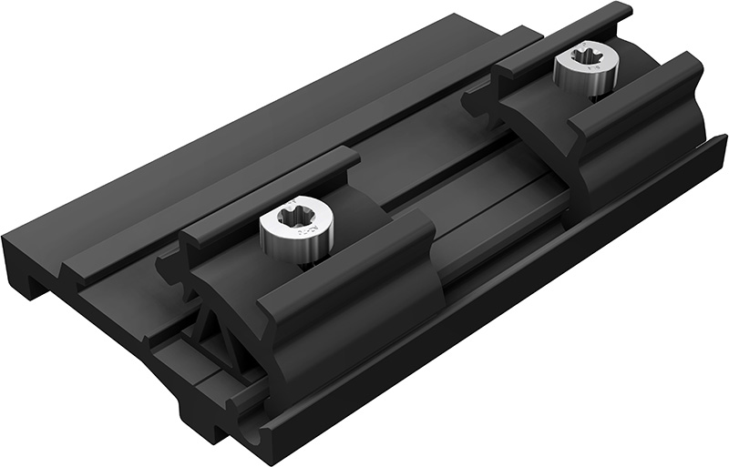 SL Rack External Connector RAIL 3.0, black anodized
